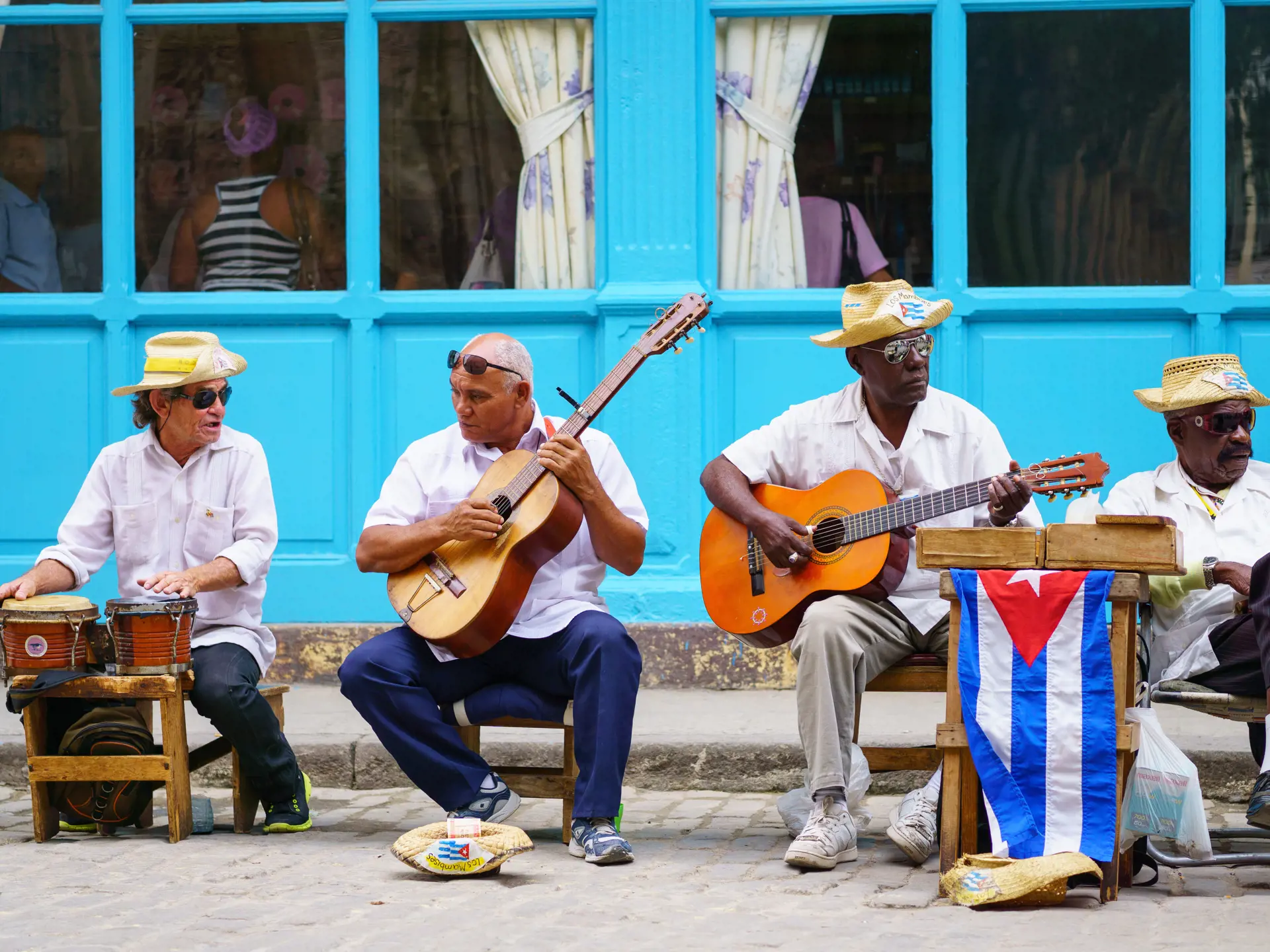 Gademusikanter i Havannas gamle bydel