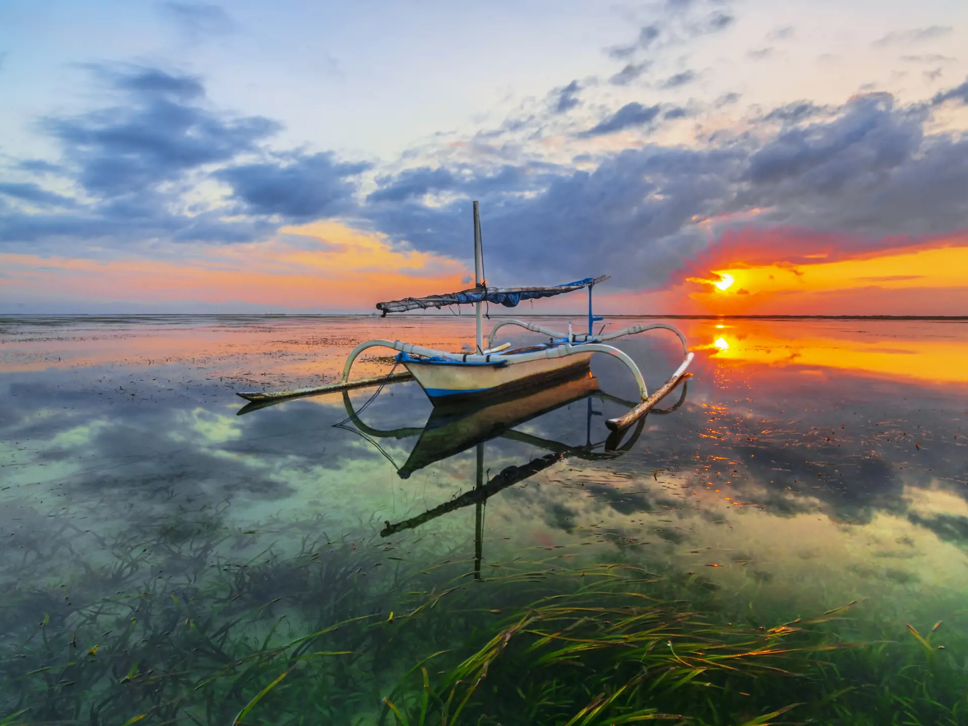 Morning Reflektion at Sanur Beach Island Bali by making Jukung a Point Of Interest.jpg