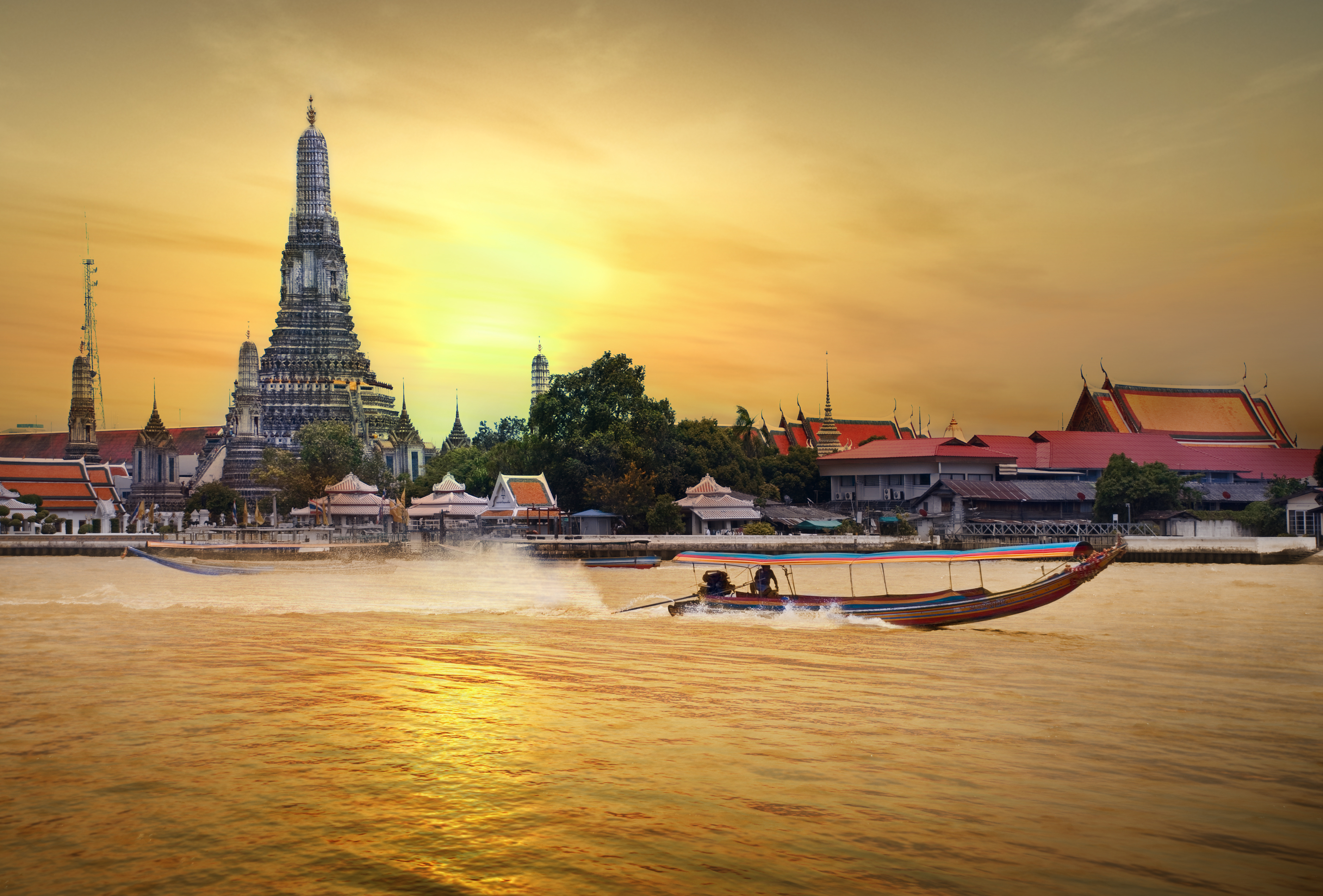 wat arun in sunset - Billede Bangkok.jpg