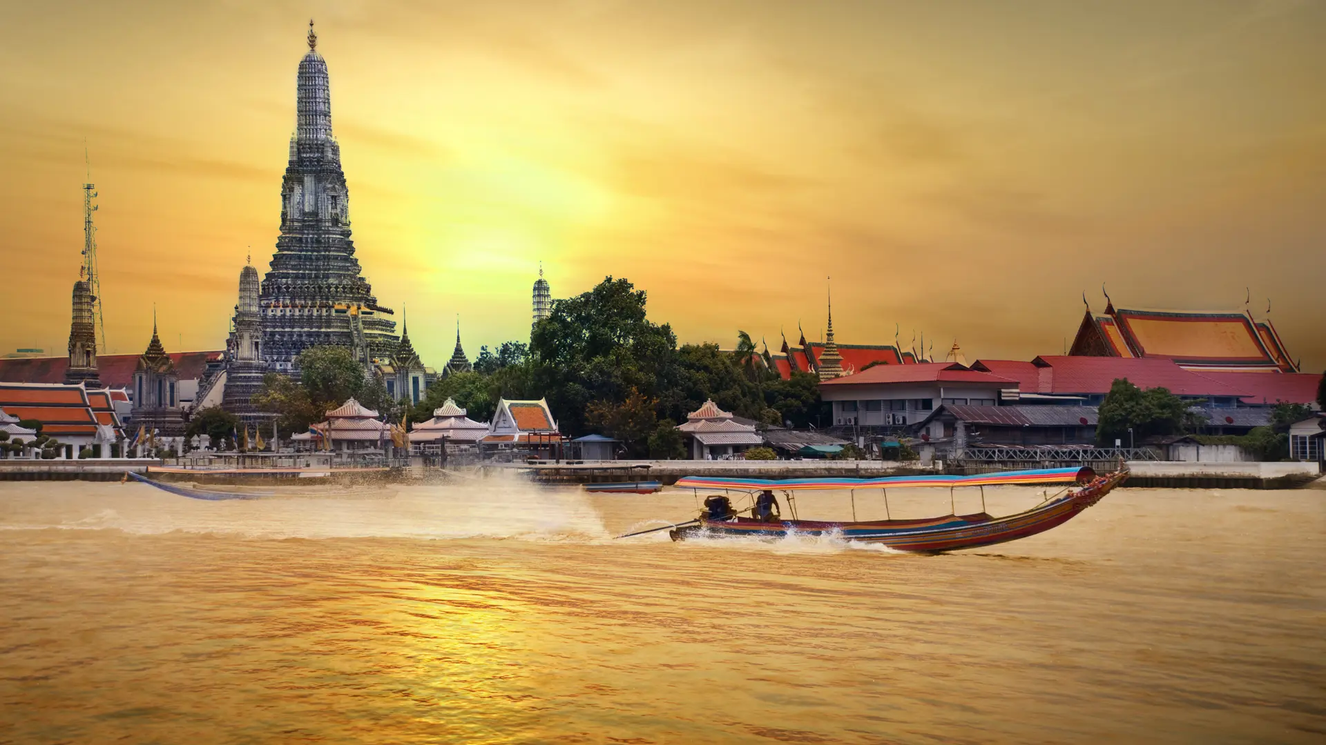 wat arun in sunset - Billede Bangkok.jpg