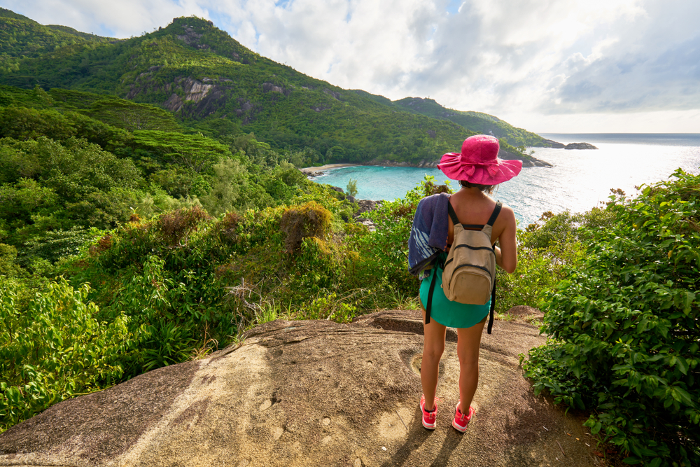 Anse Major Trail, Hiking On Nature Trail Of Mahe, Seychelles