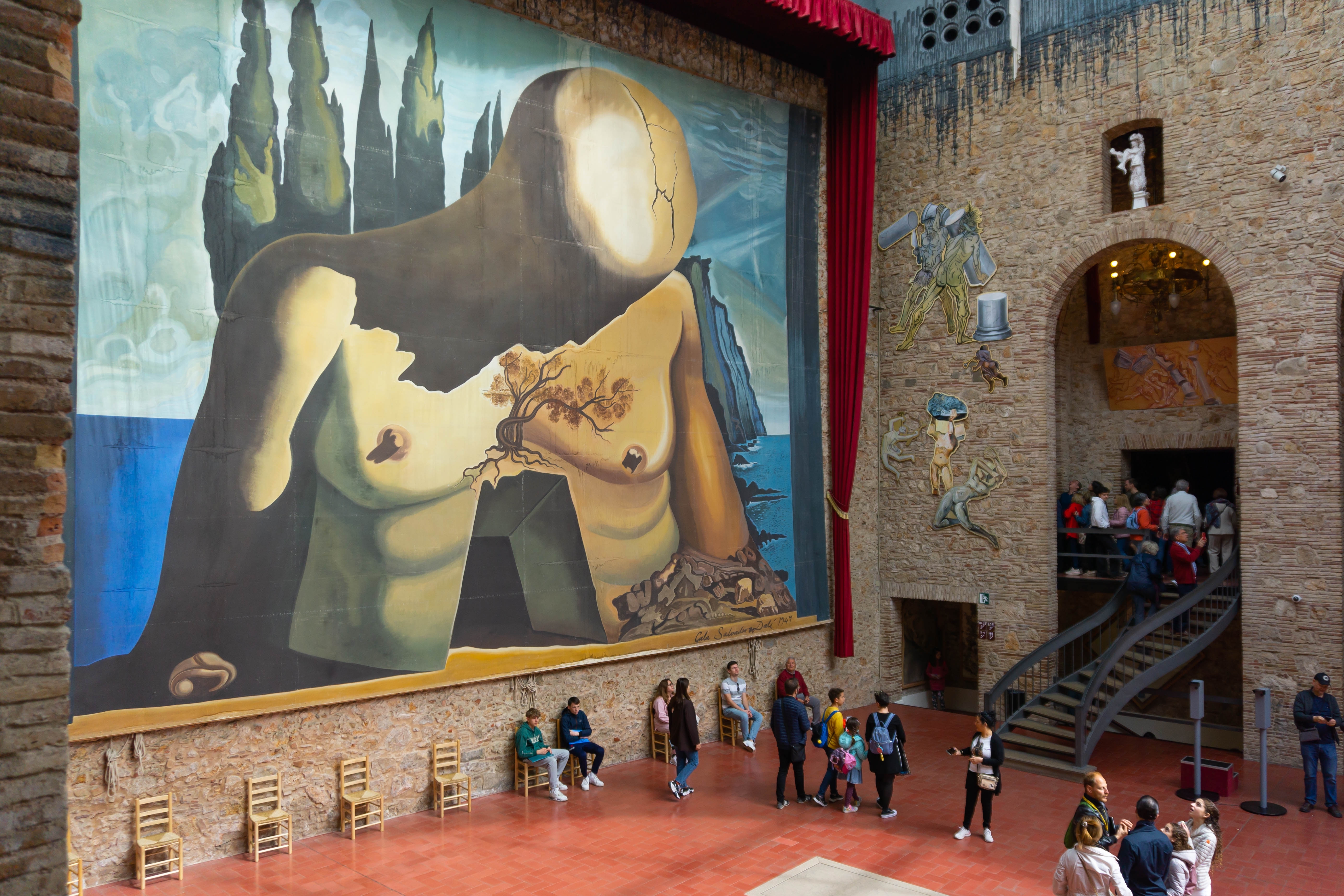 Interior Of A Patio Of Dali Theatre Museum From The Street Side In Figueres Shutterstock 2294372413