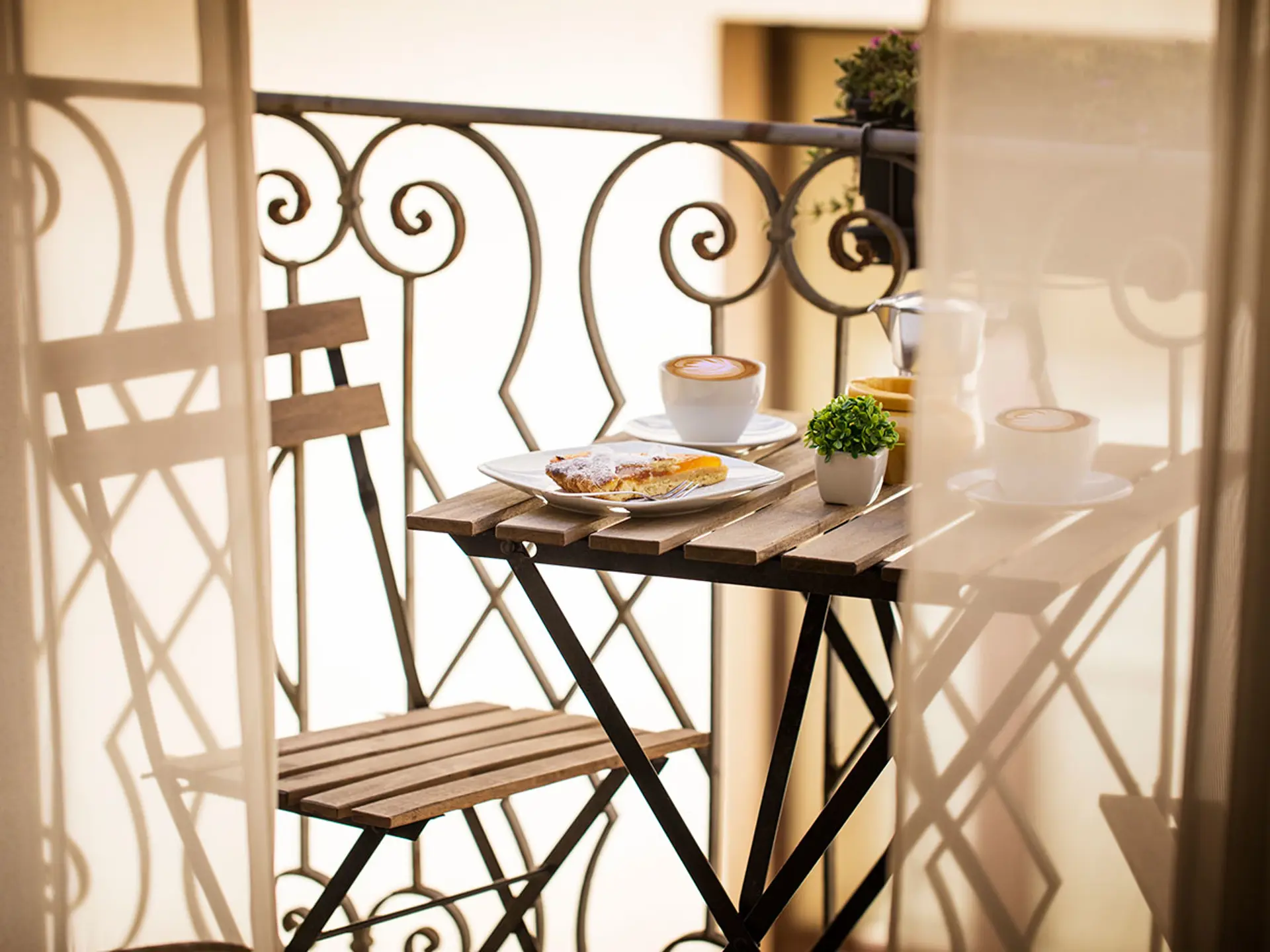 Alla rum har balkong