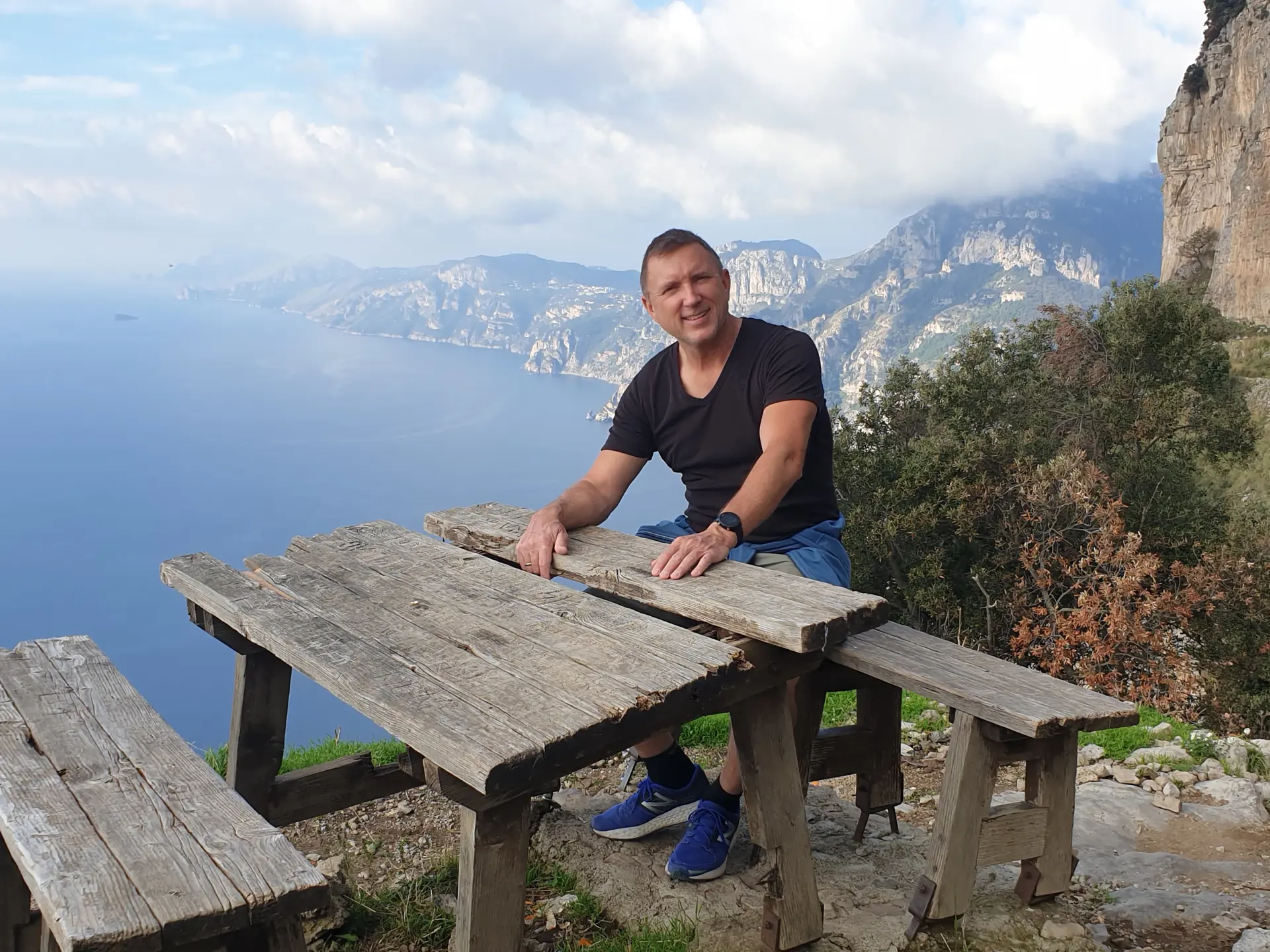 Henrik från CPT redo för lunch på Gudernes Sti