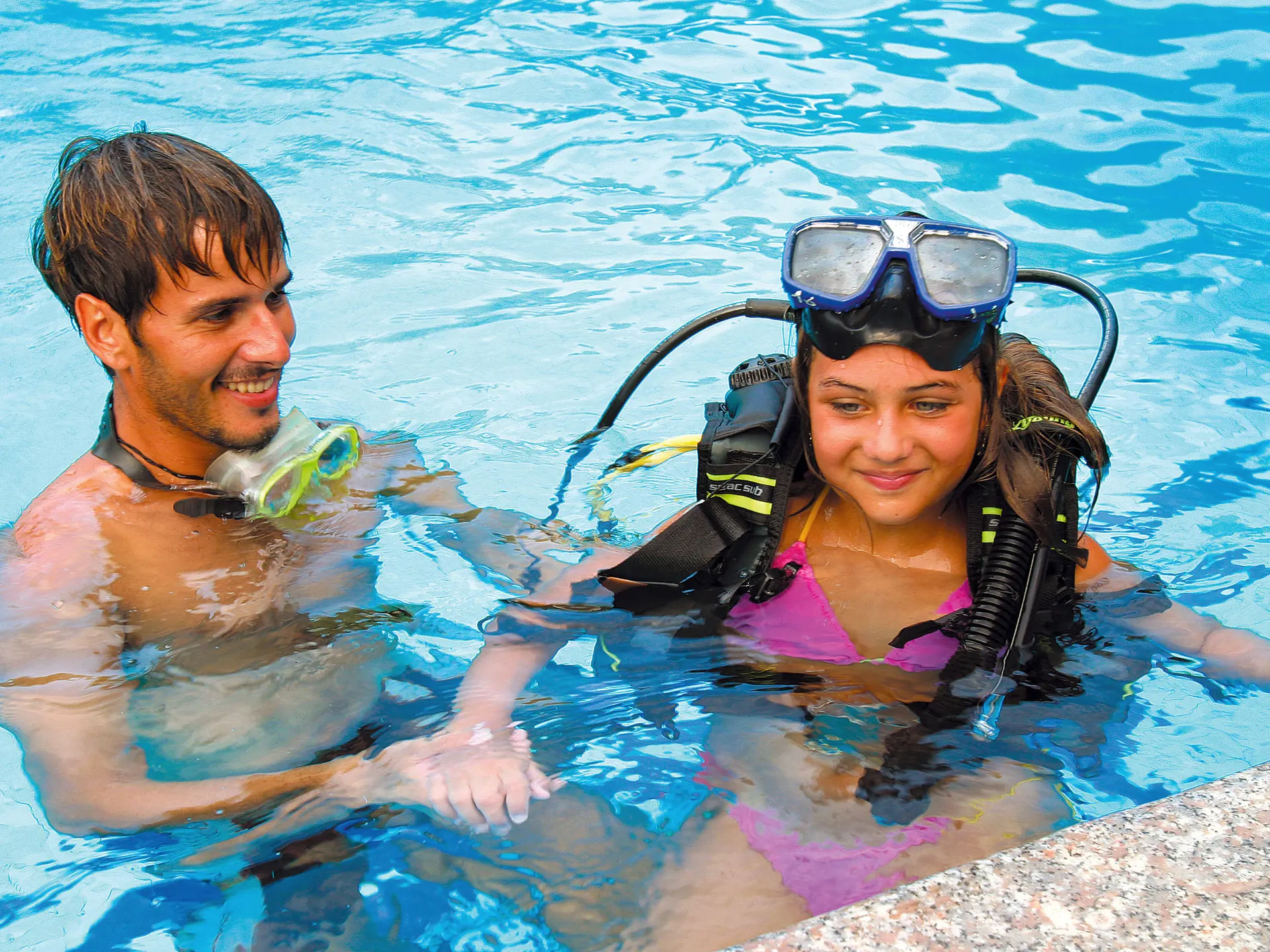 Du har möjlighet att gå en dykkurs på Hotel Club Saraceno