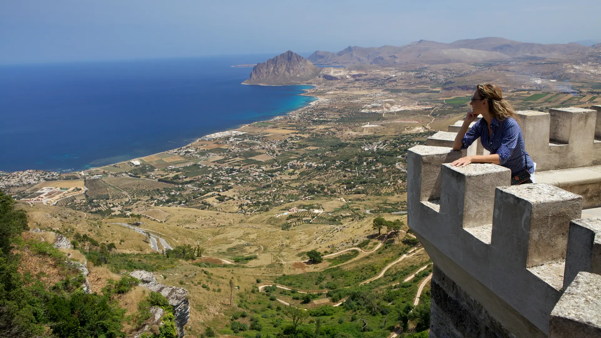 Från Erice har du den mest fantastiska utsikten