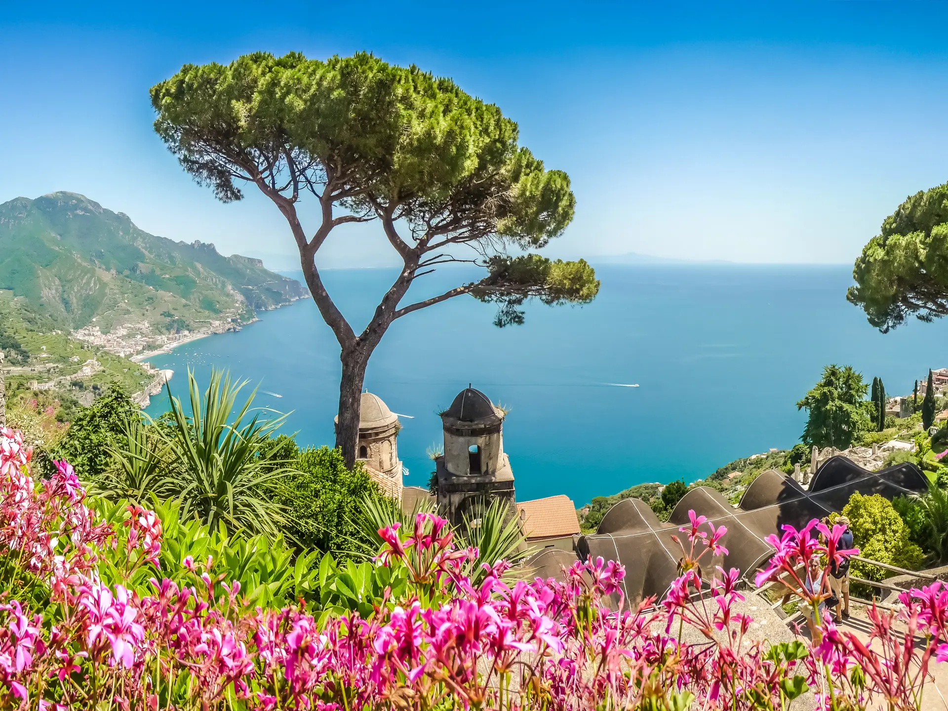 Utsikt från Villa Rufolo i Ravello