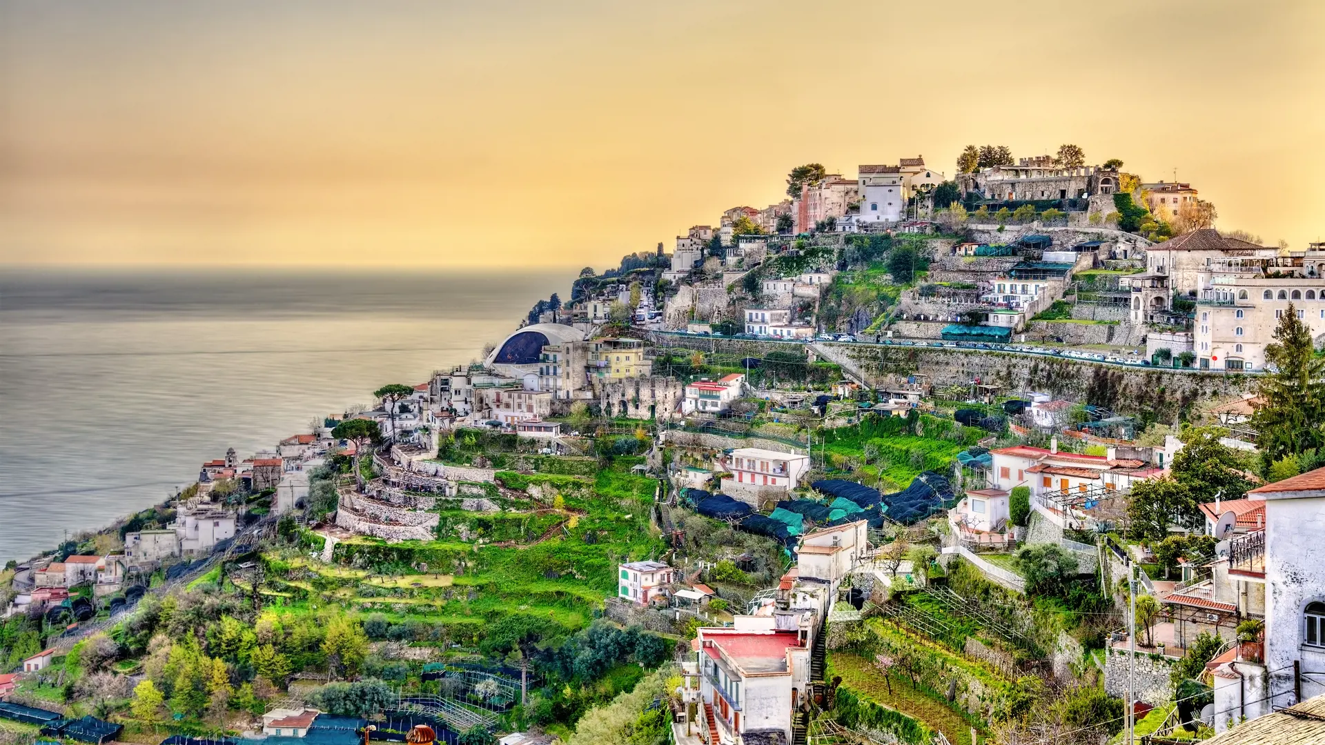 Bergstaden Ravello är en av de vackraste på Amalfikusten