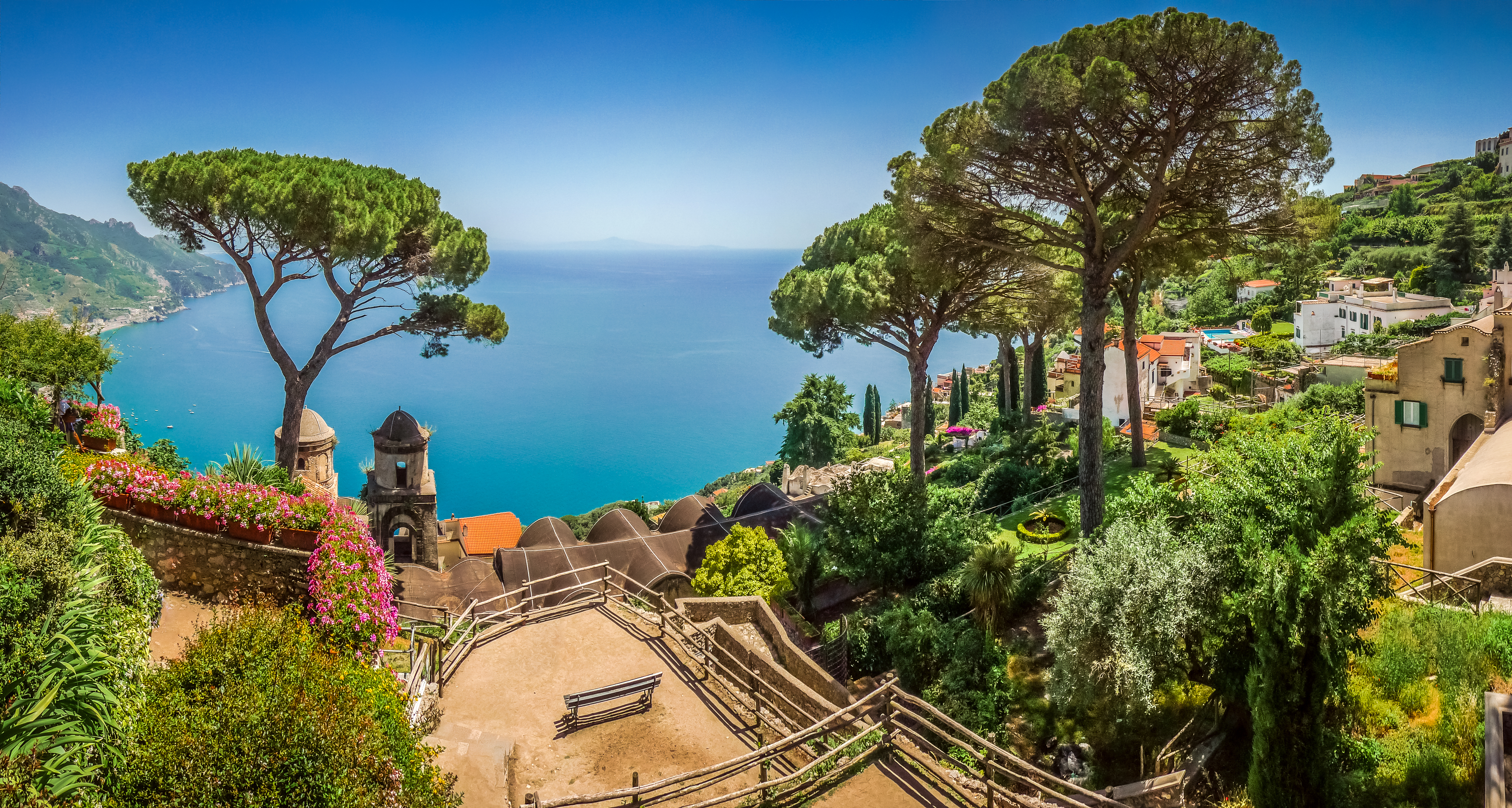 Utsikten från Villa Rufolo i Ravello