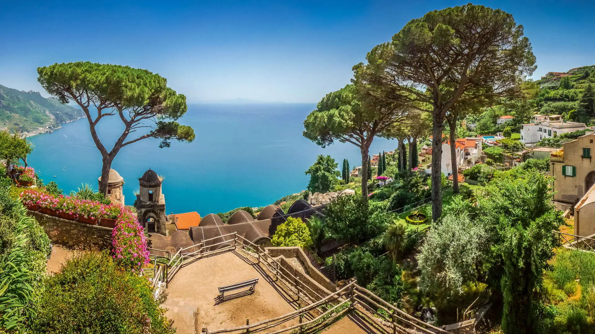 Utsikten från Villa Rufolo i Ravello