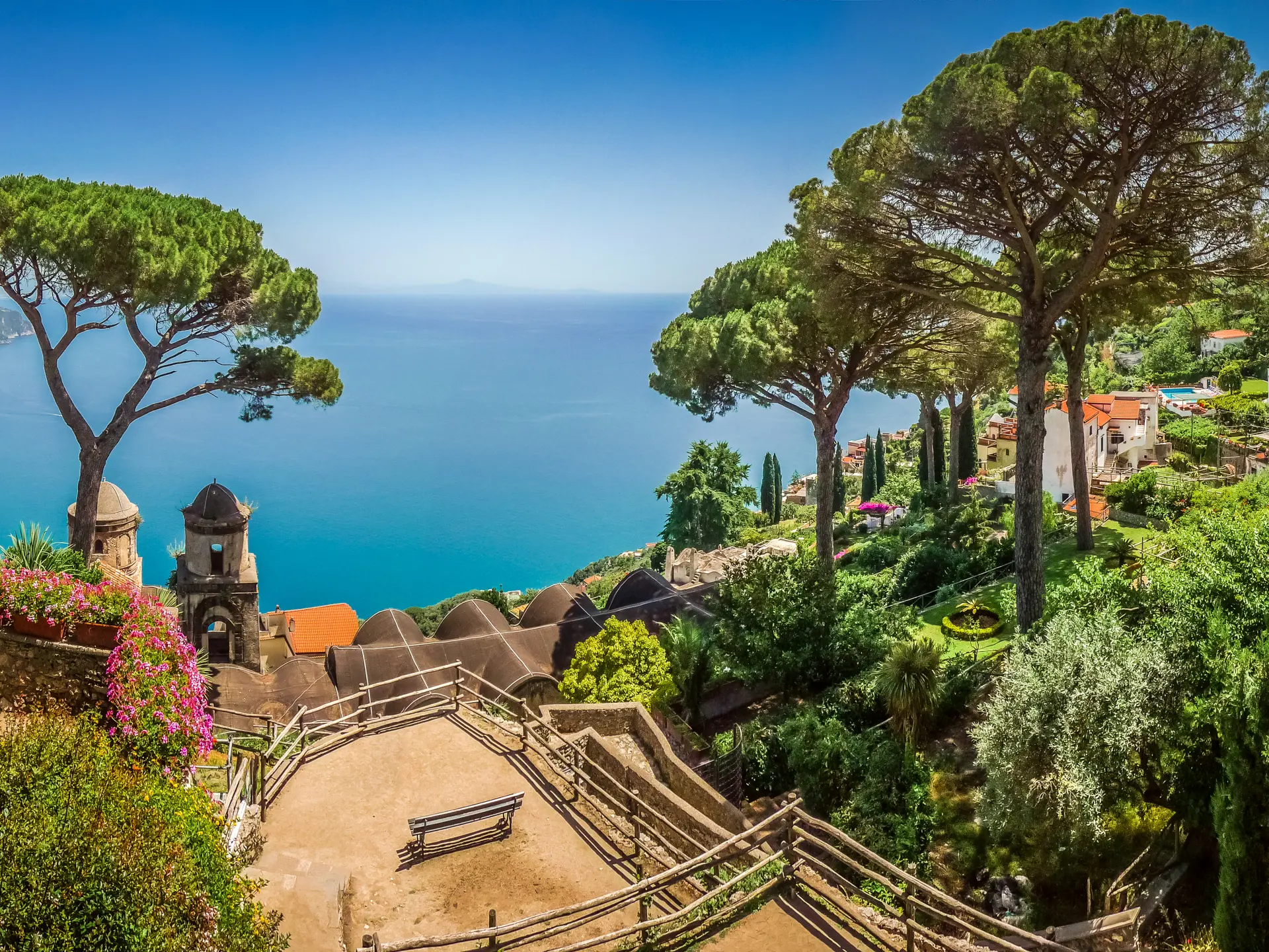 Utsikten från Villa Rufolo i Ravello