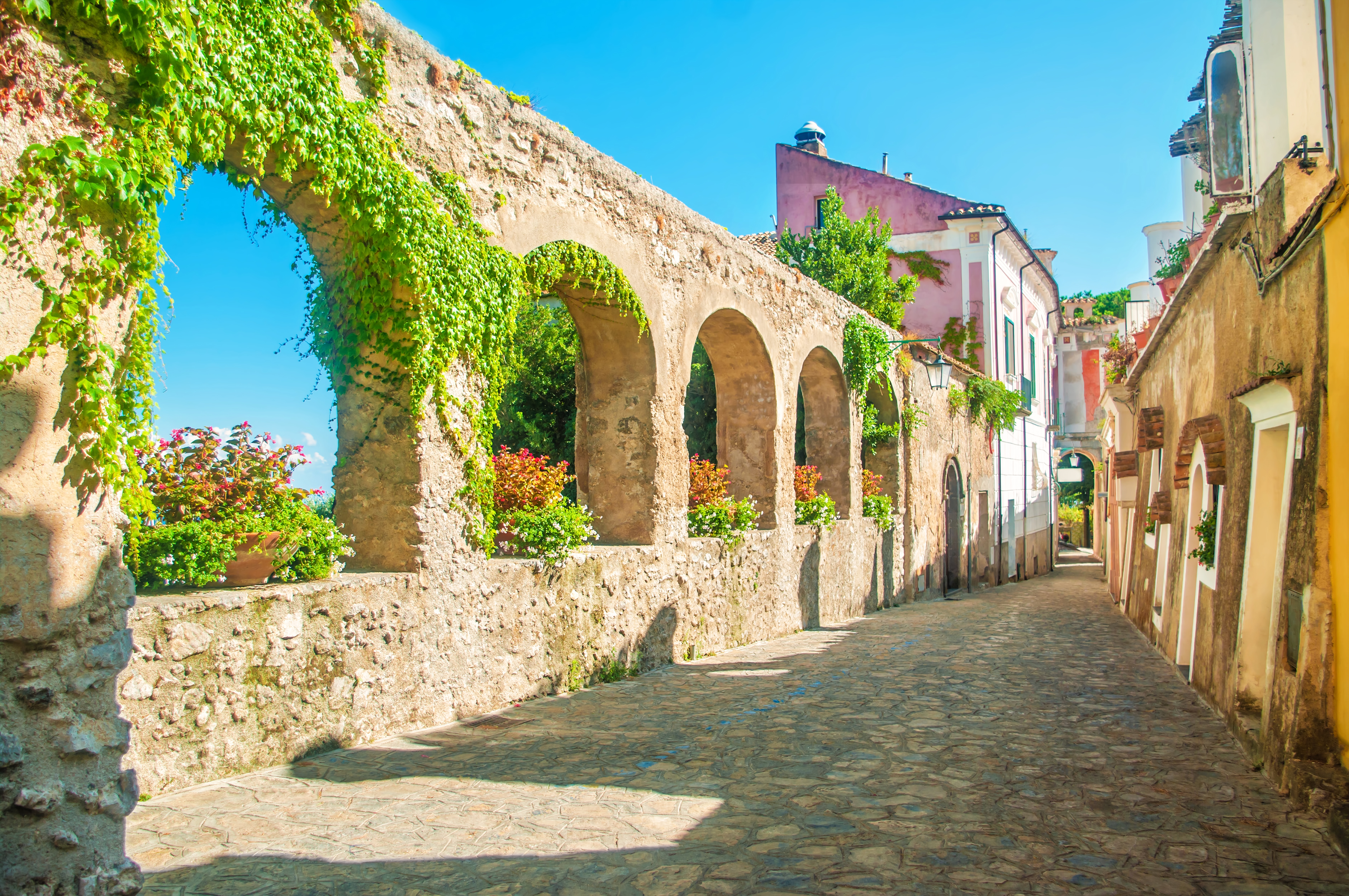 Gatuvy från Ravello