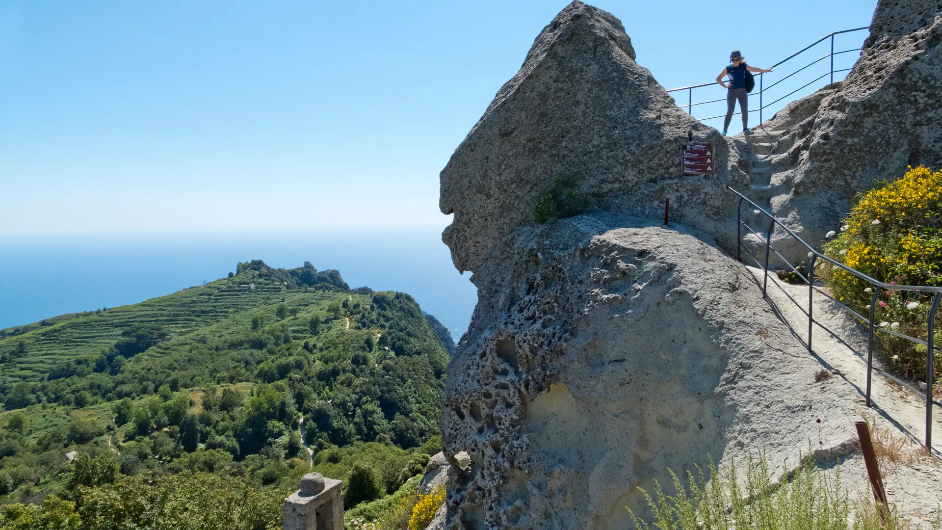 På toppen av Monte Epomeo