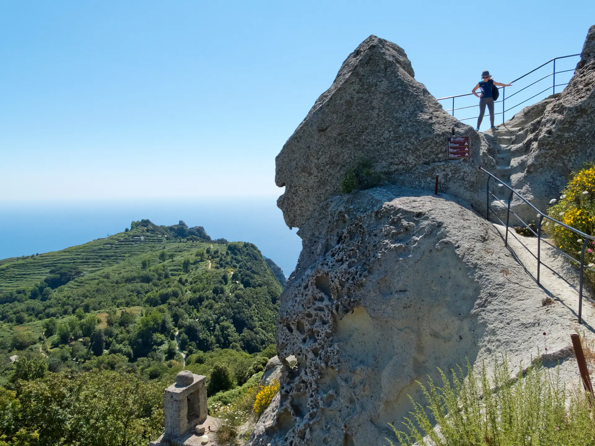 På toppen av Monte Epomeo