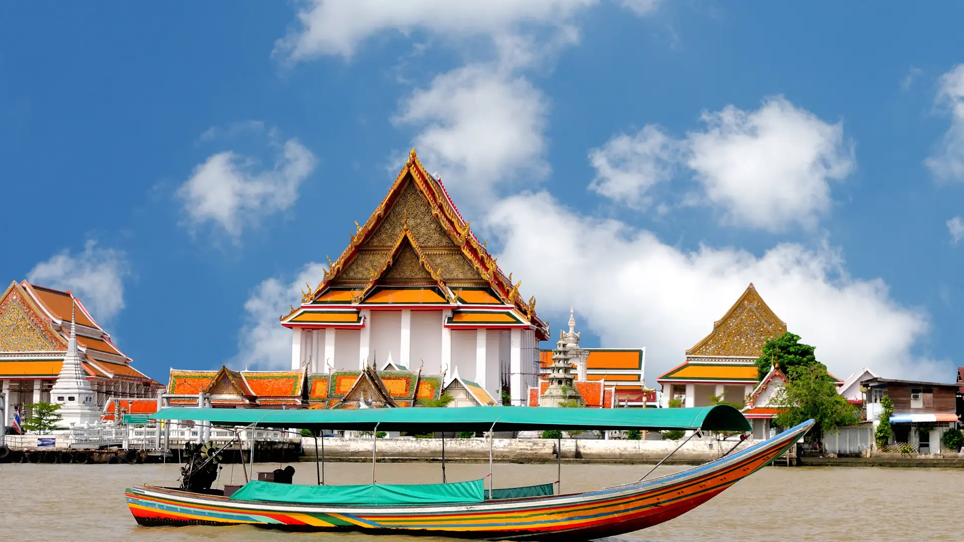 Thailand Bangkok Boat On The River Chao Phraya 58663423