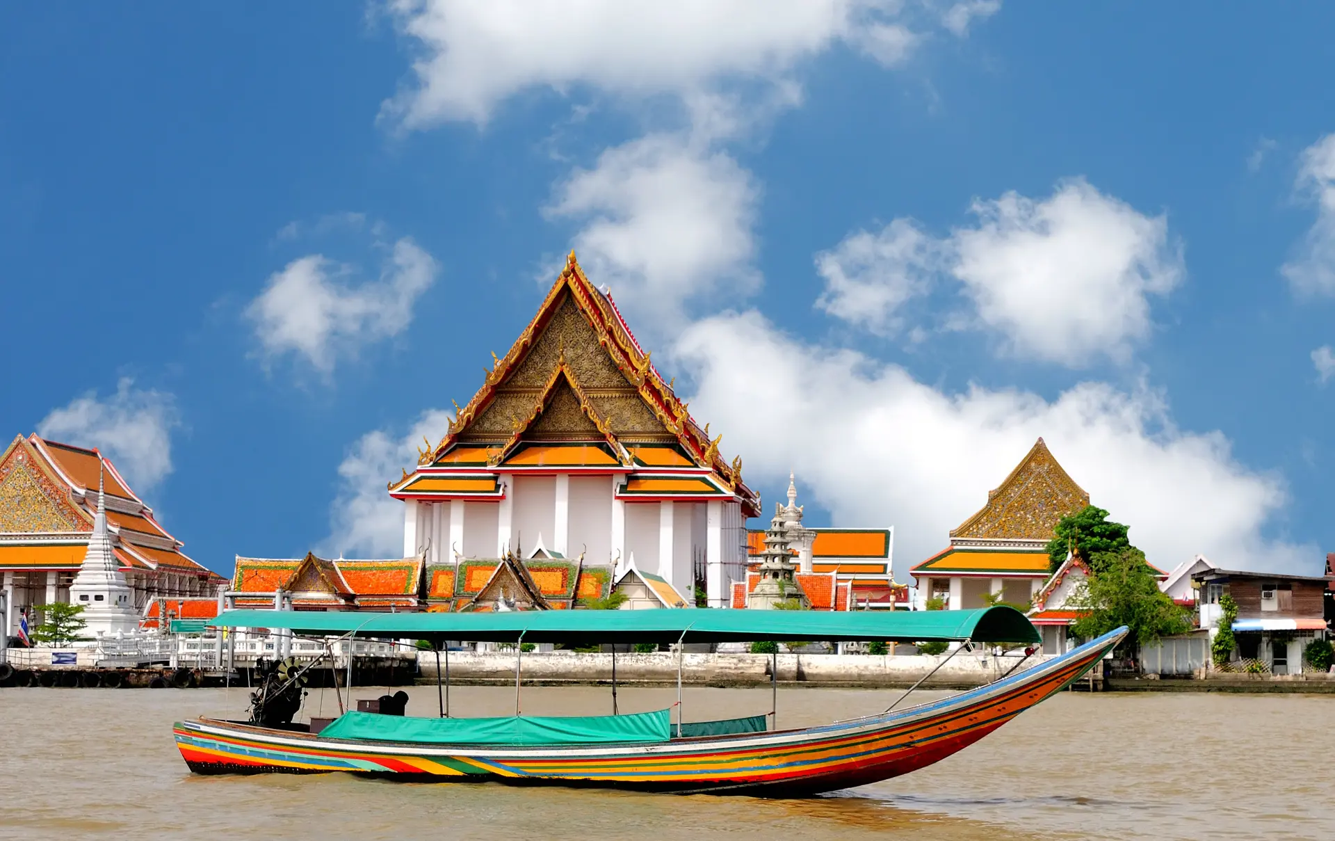 Thailand Bangkok Boat On The River Chao Phraya 58663423