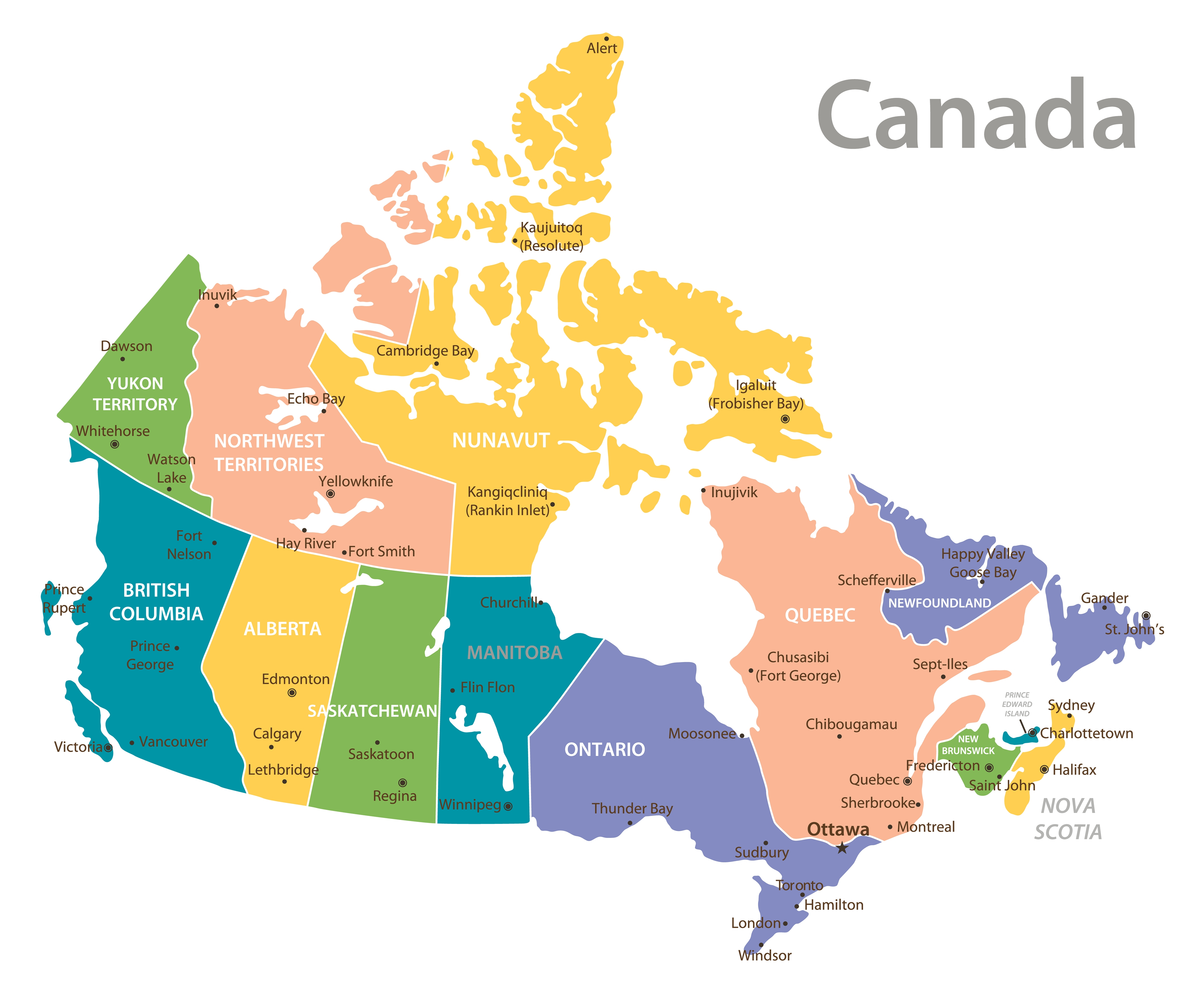 Canadas Provinser Og Territorier Shutterstock 2014243208