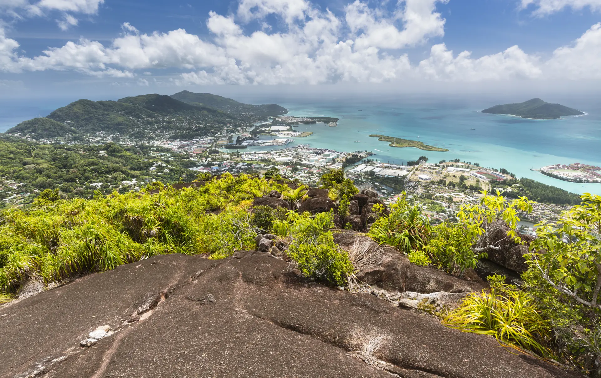 shutterstock_224570974 View from Mount Copolia to the north of Mahe, Seychelles with the capital Victoria in the foreground.jpg