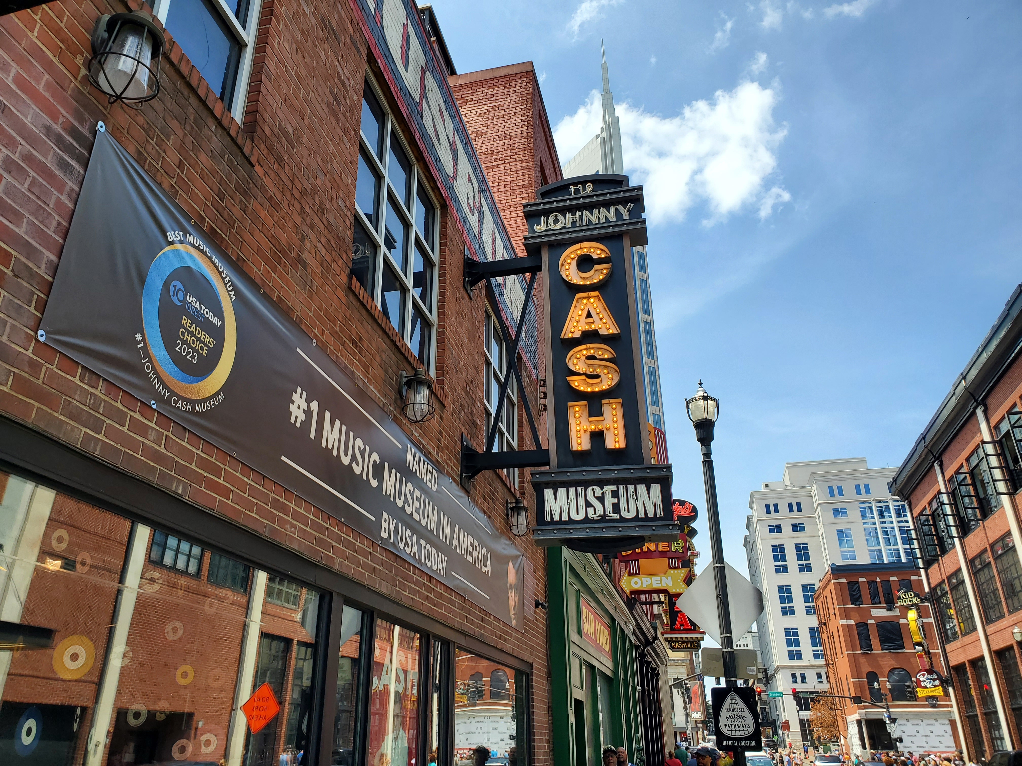 Shutterstock 2377370761 Nashville, Tennessee, USA July 21, 2023 Sign For The Johnny Cash Museum In Downtown Nashville, TN