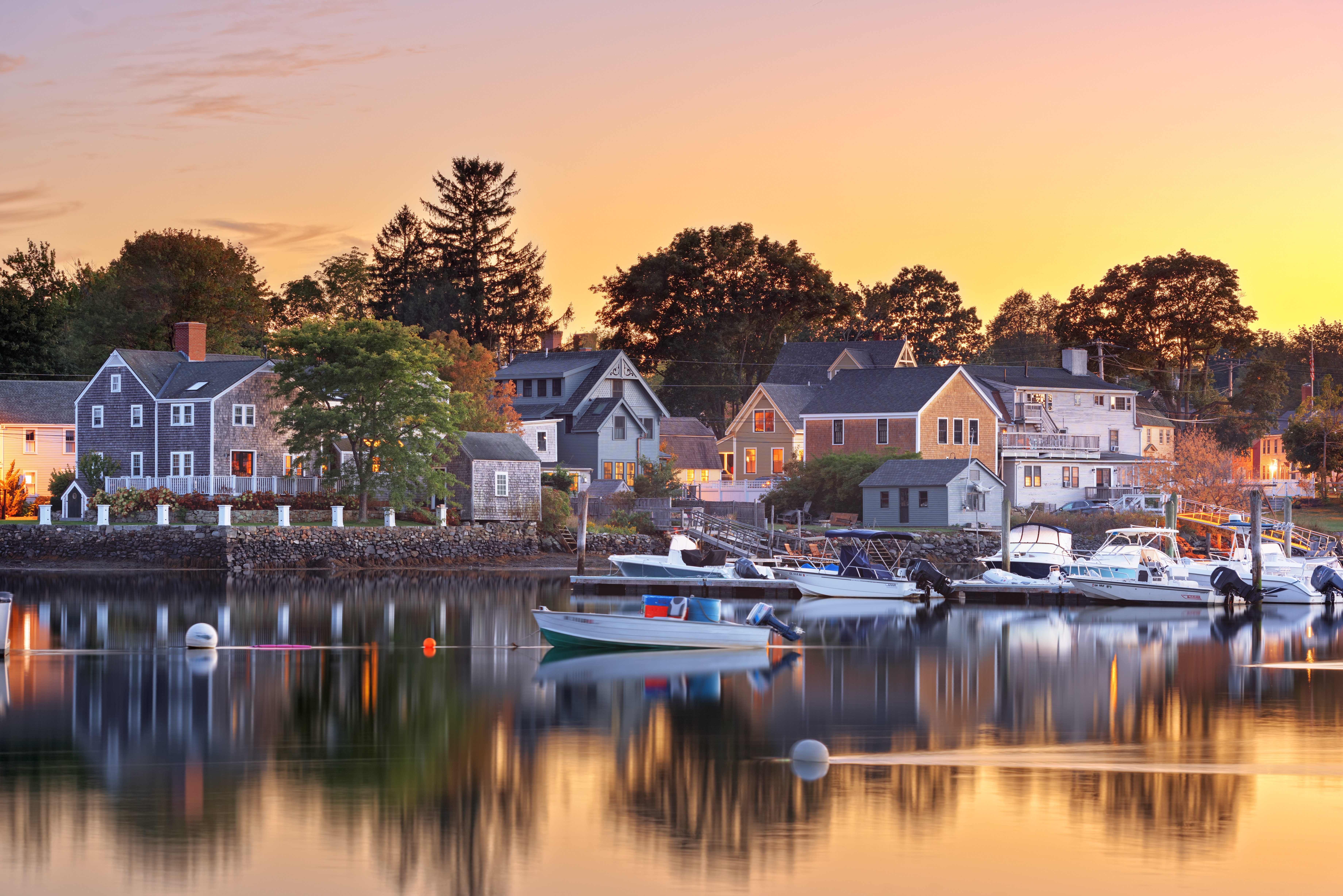 Shutterstock 2435154287 Portsmouth, New Hampshire, USA Townscape At Dusk.