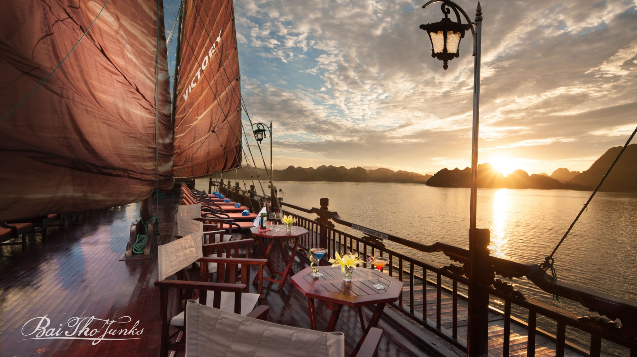 Victory Cruise Sundeck Ha Long Bay Vietnam