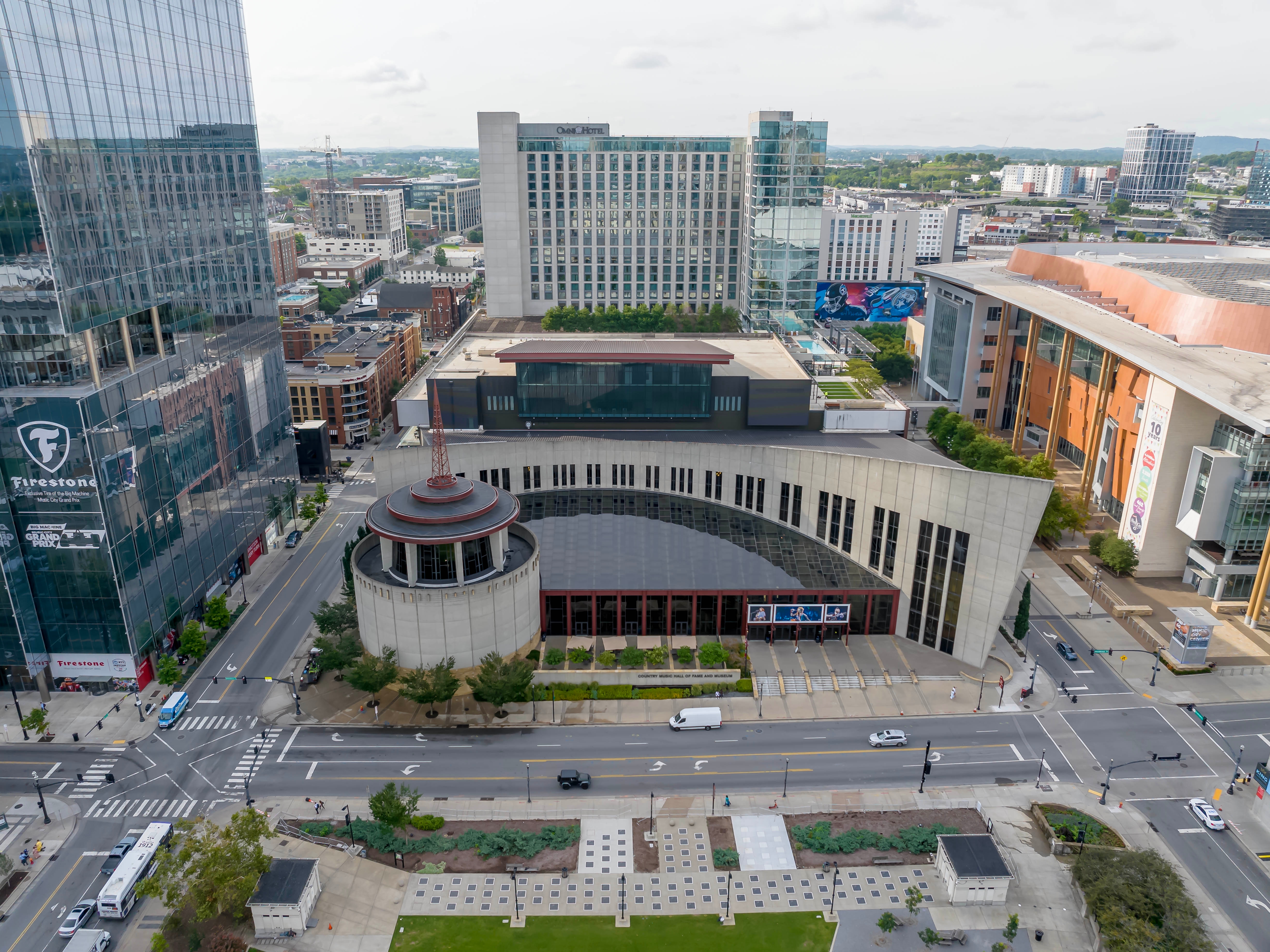 Shutterstock 2347433655 Aug 08, 2023 Nashville, TN Aerial View Of The Country Music Hall Of Fame And Museum In Nashville, Tennessee.