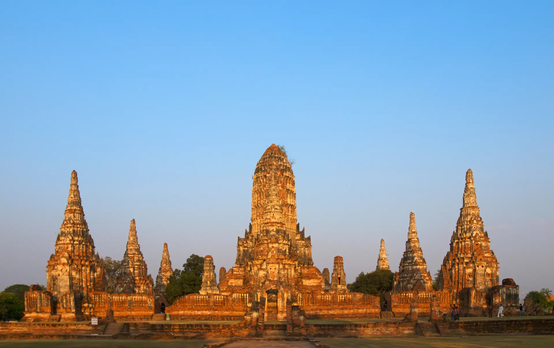 Ayuthaya Ruined Wat In Old Siam Kingdom Capital