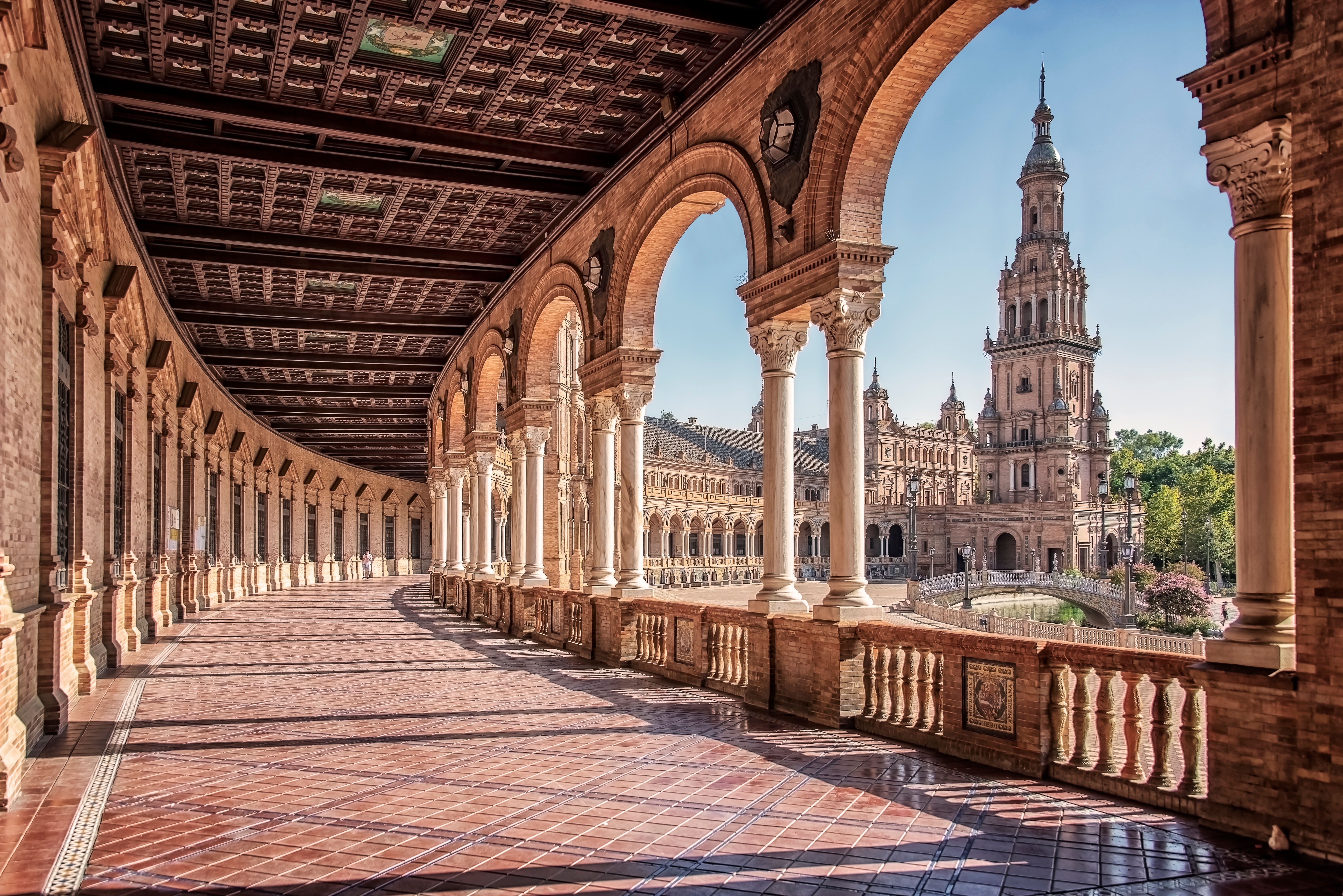 Plaza de España, Sevilla, Spanien