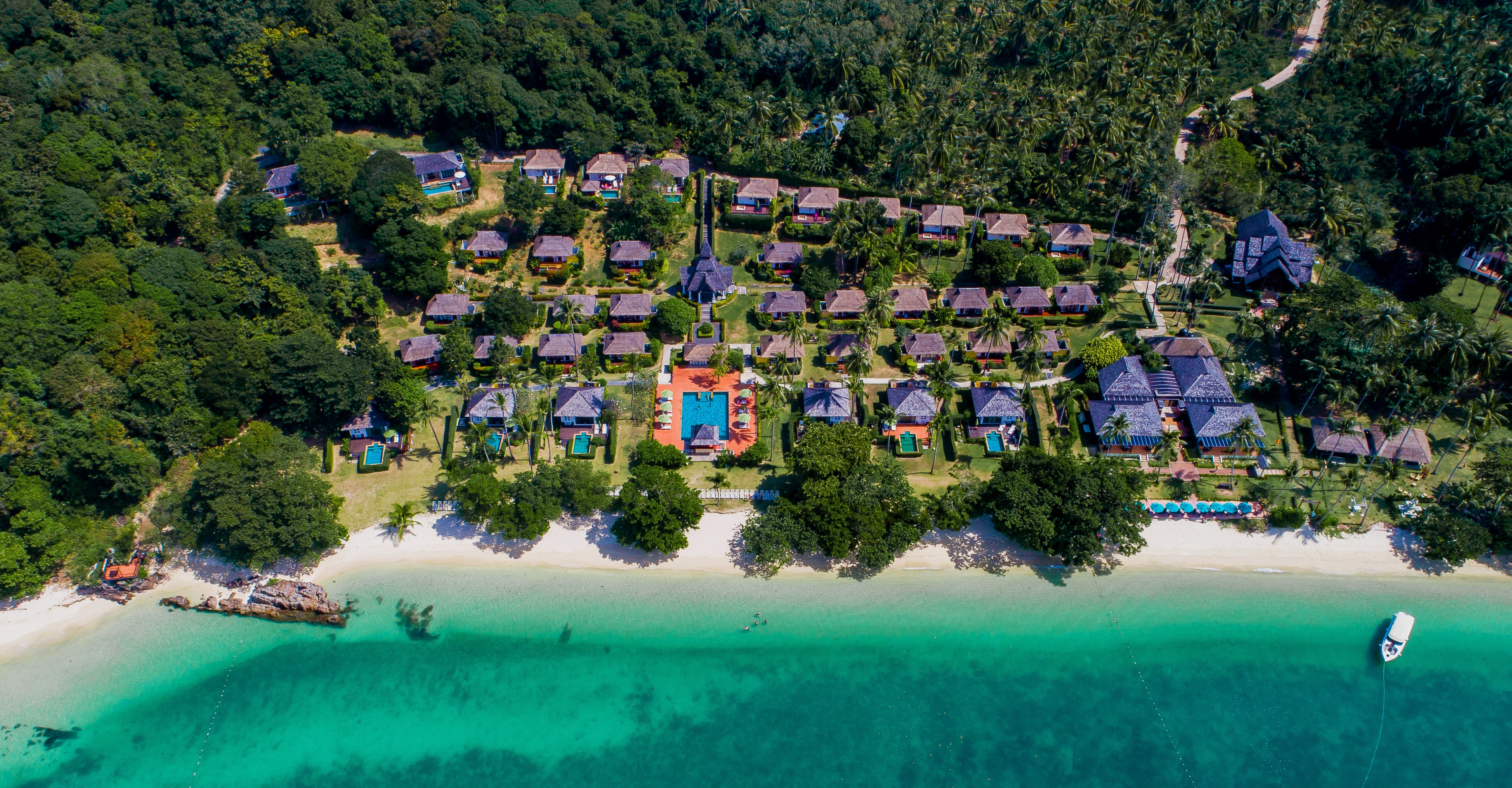 Elixir På Koh Yao Yai Set Fra Luften