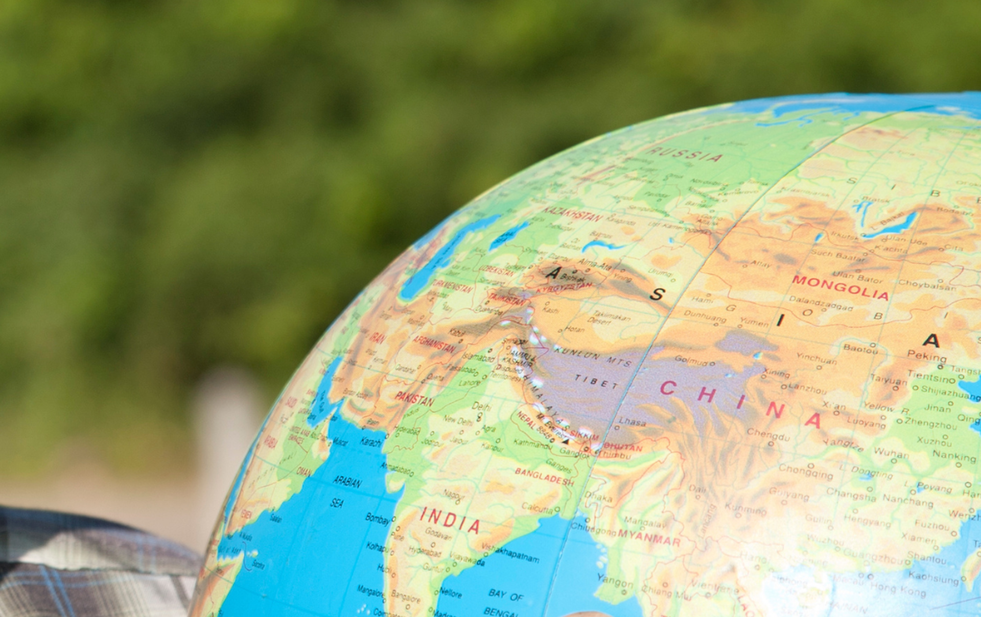 Woman Pointing Out Thailand