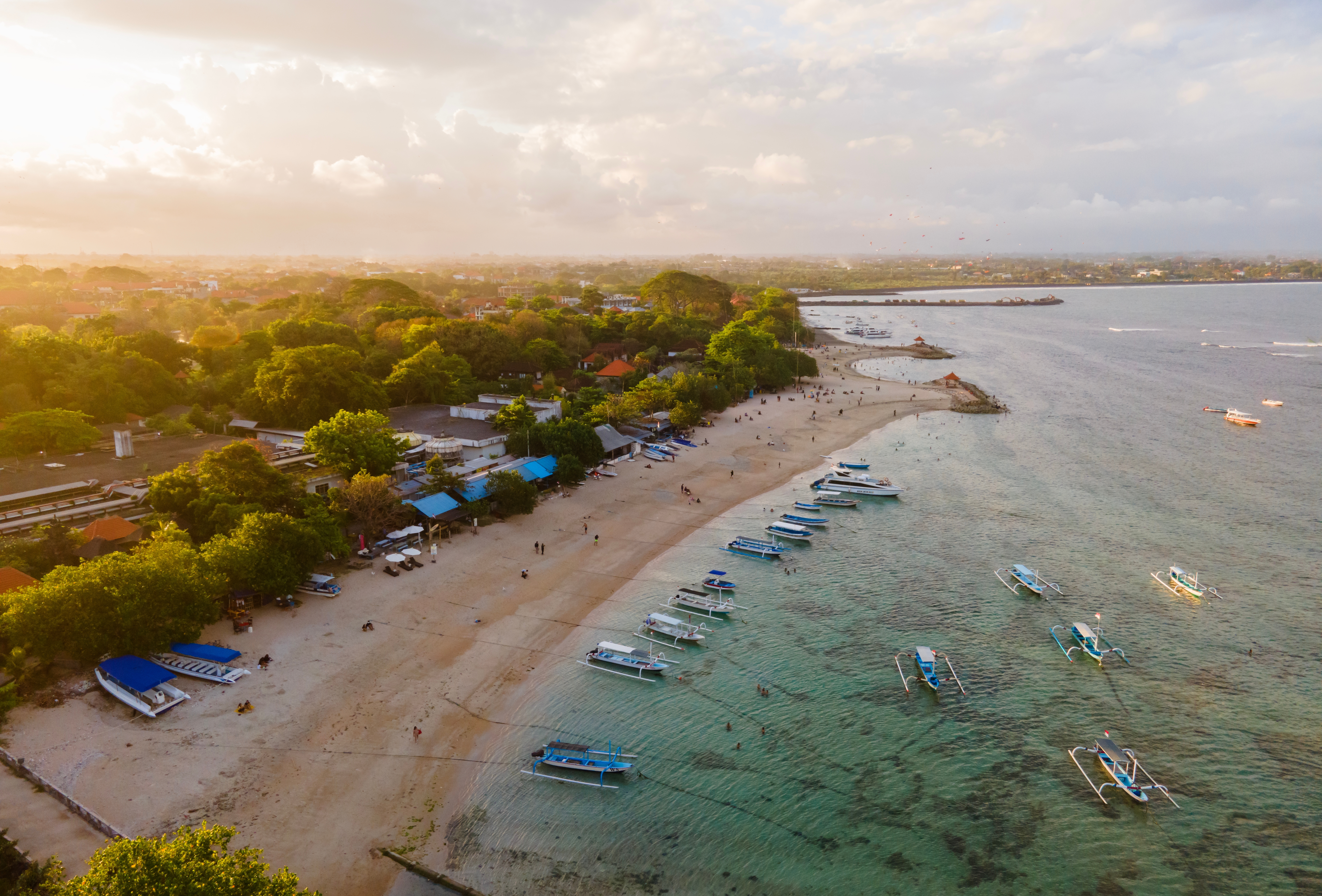 Shutterstock 2433077297 (The Beauty Of Sanur Beach In Bali Seen From A Height. Sanur Beach Is One Of The Favorite Tourist Destinations On The Island Of Bali, Indonesia.)