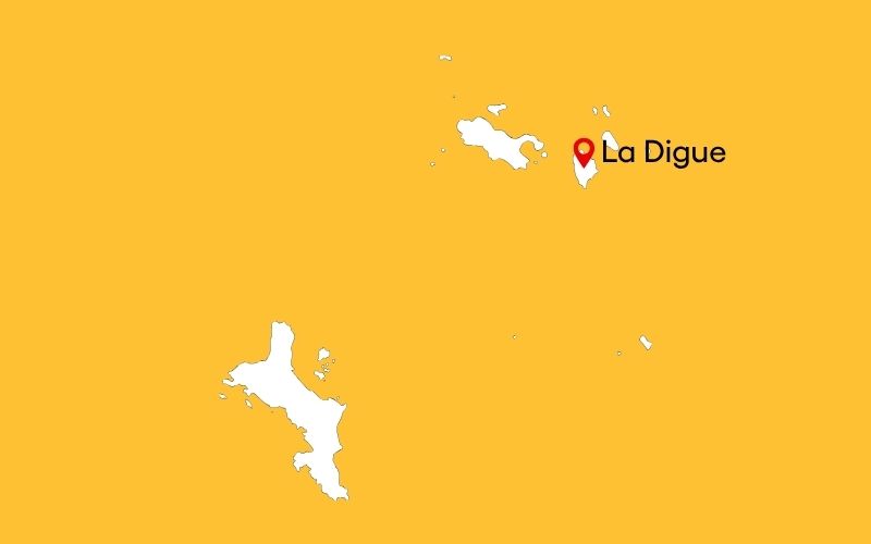 La Digue På Kort