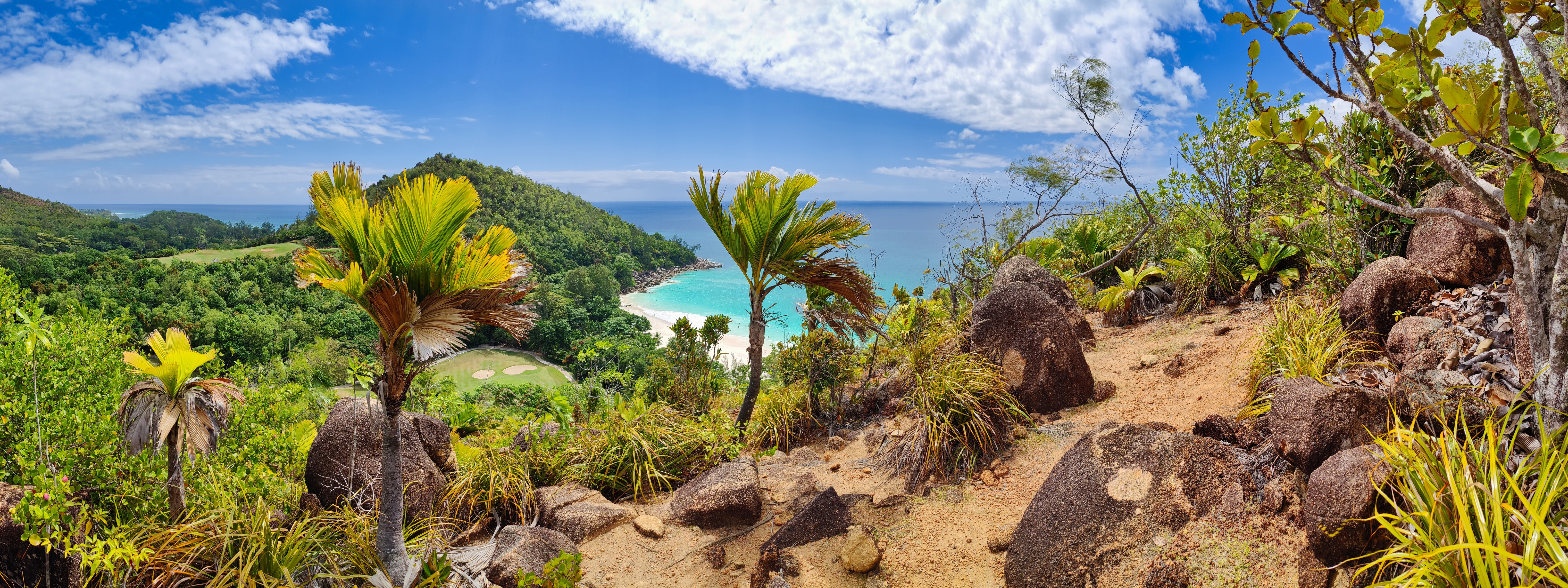 Shutterstock 2247948963 Hiking Trail To Beach Anse Georgette, Praslin, Seychelles