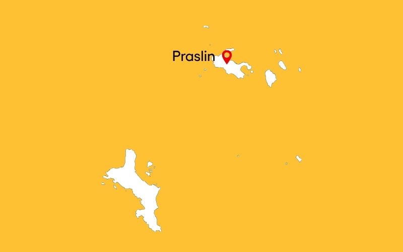 Praslin På Kort