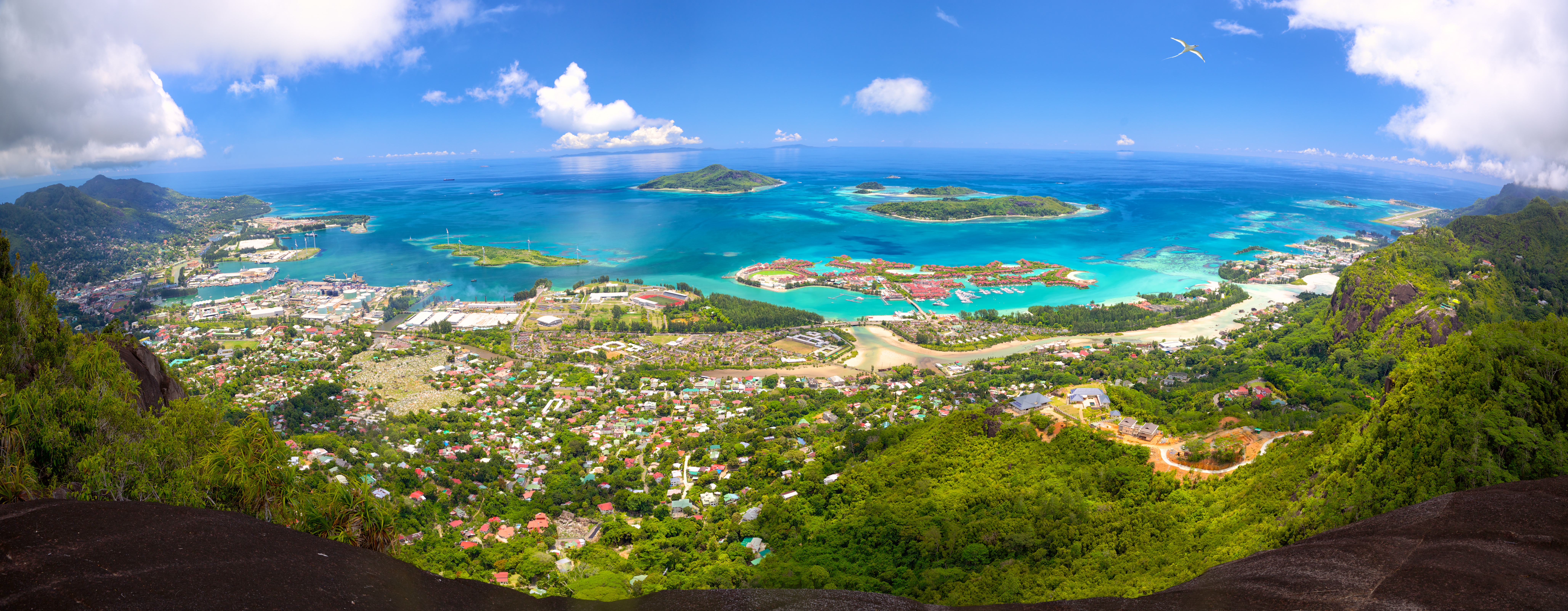 Shutterstock 306717584 Aerial Panoramic View Of Mahe Coastline, Seychelles
