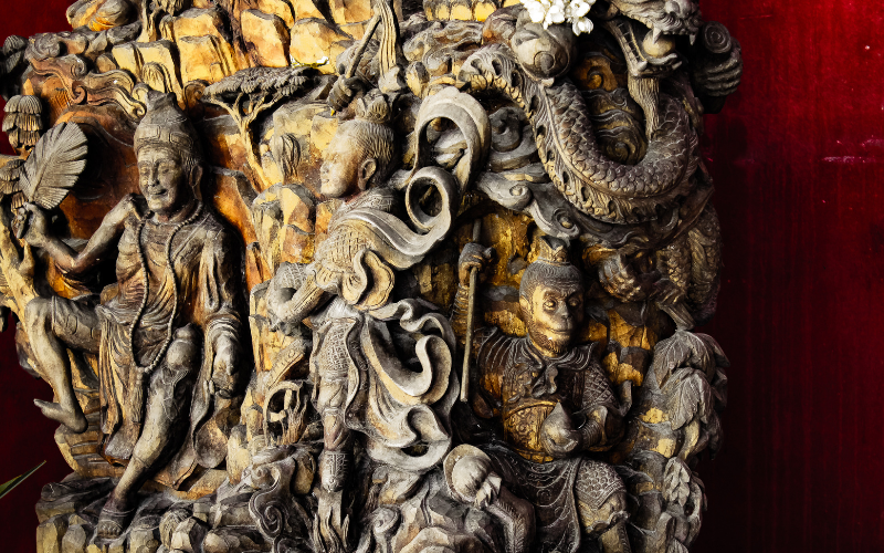 Temple Carving At Big Buddha Phuket