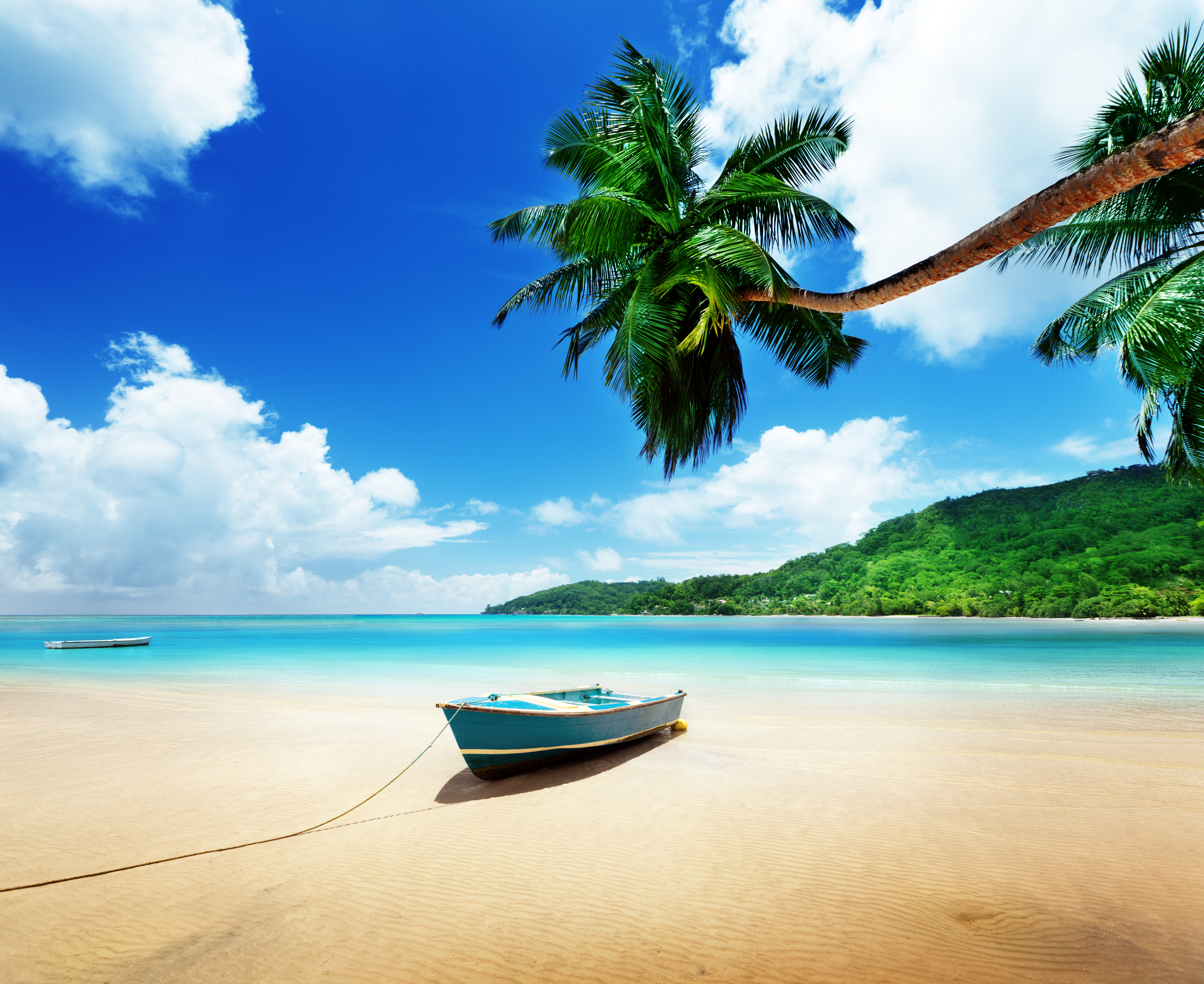 Shutterstock 148663367 Boat On Beach Mahe Island, Seychelles