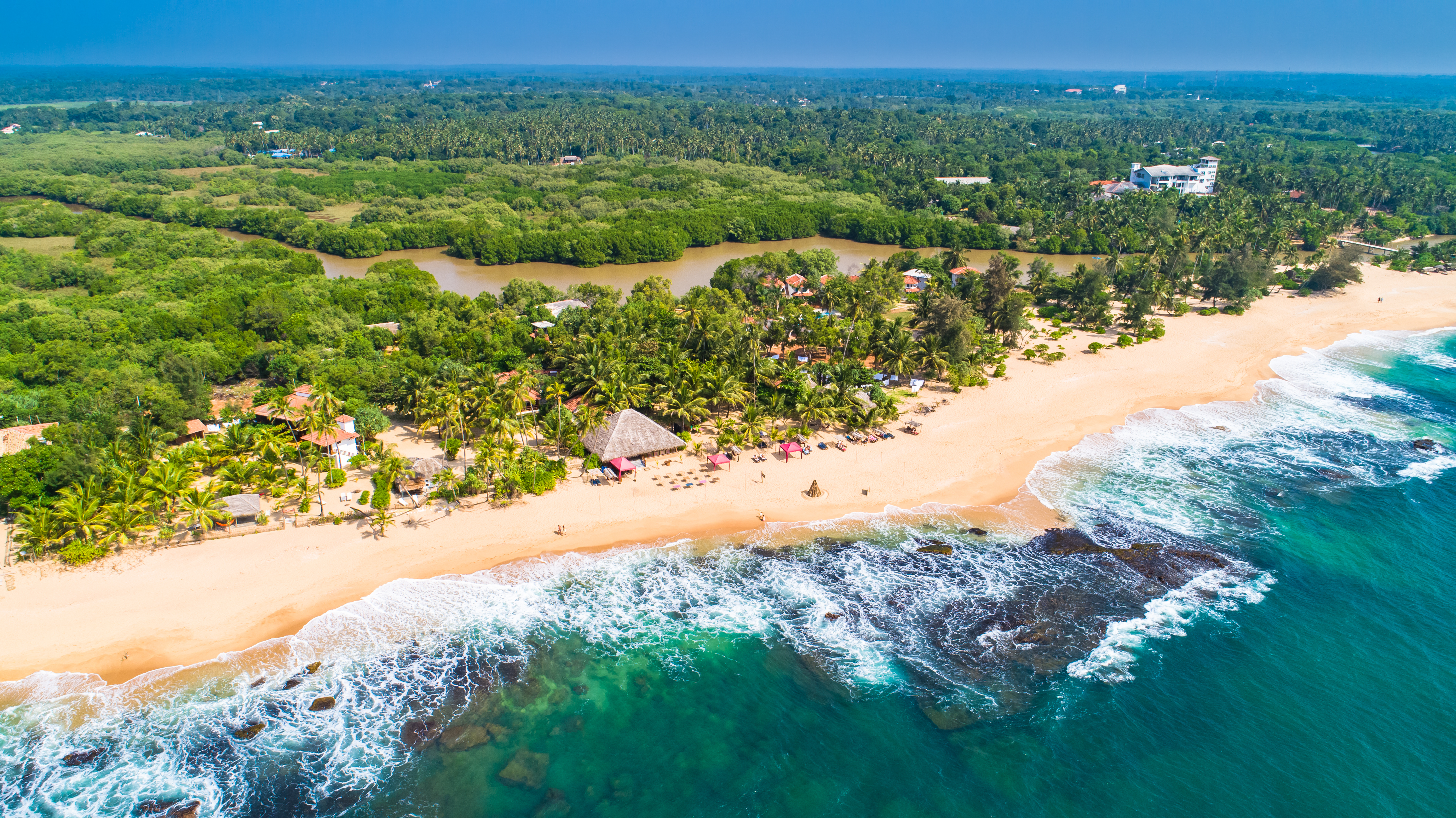 Shutterstock 1285163548 (Aerial. Tangalle Beach. Sri Lanka.)