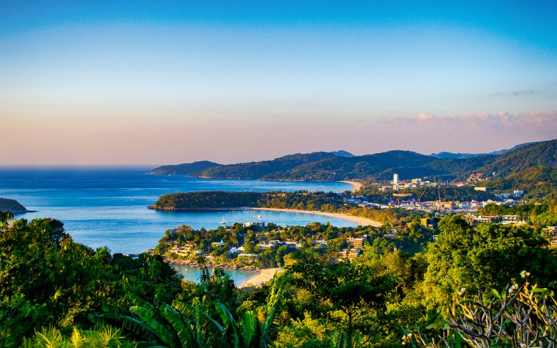 Kata Beach Kata Noi Karon Beach På Phuket Thailand