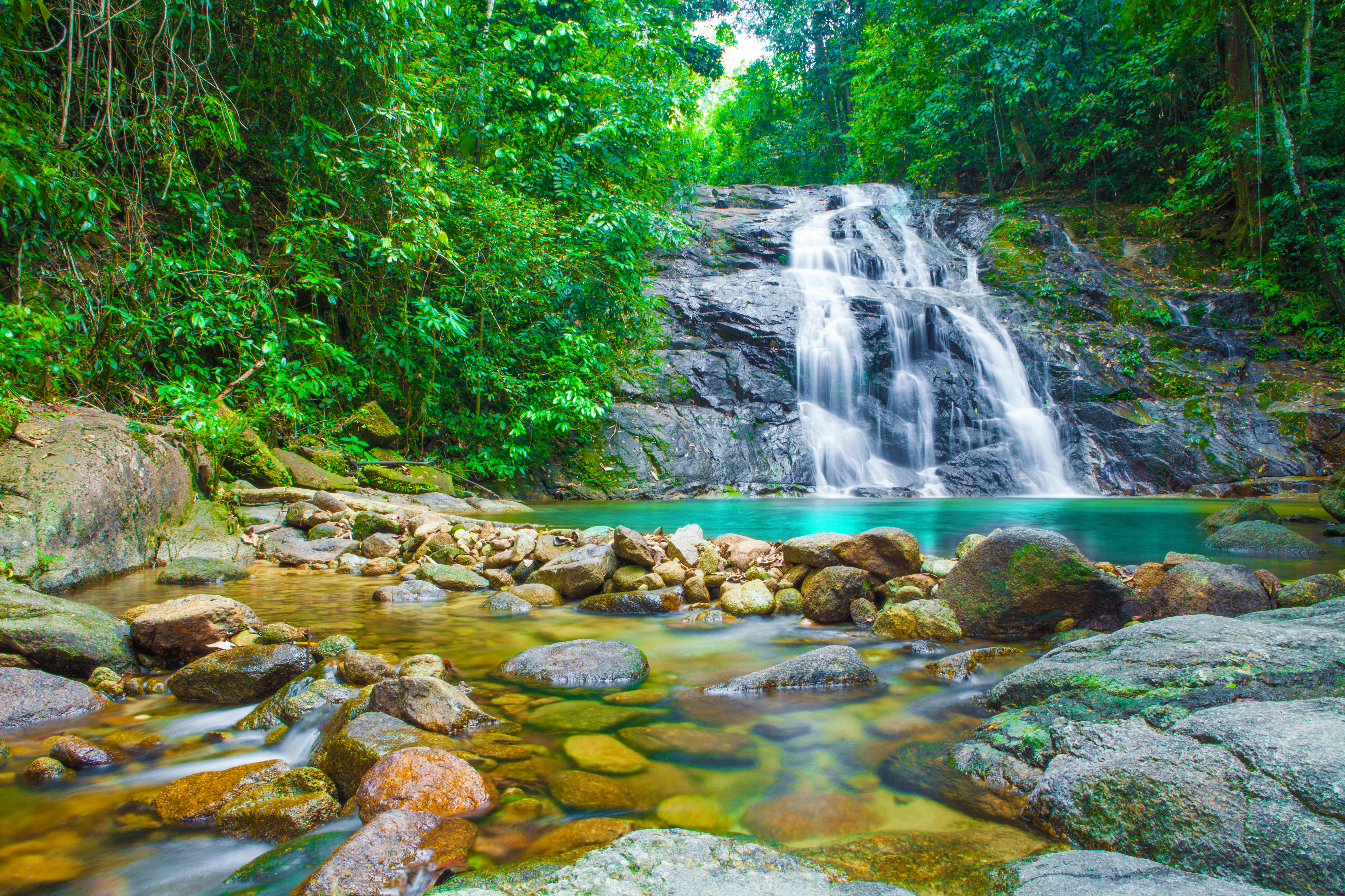 Ton Chong Fa Waterfall Khao Lak Shutterstock 592553516