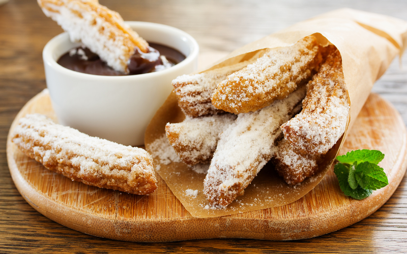 Churros Med Chokolade