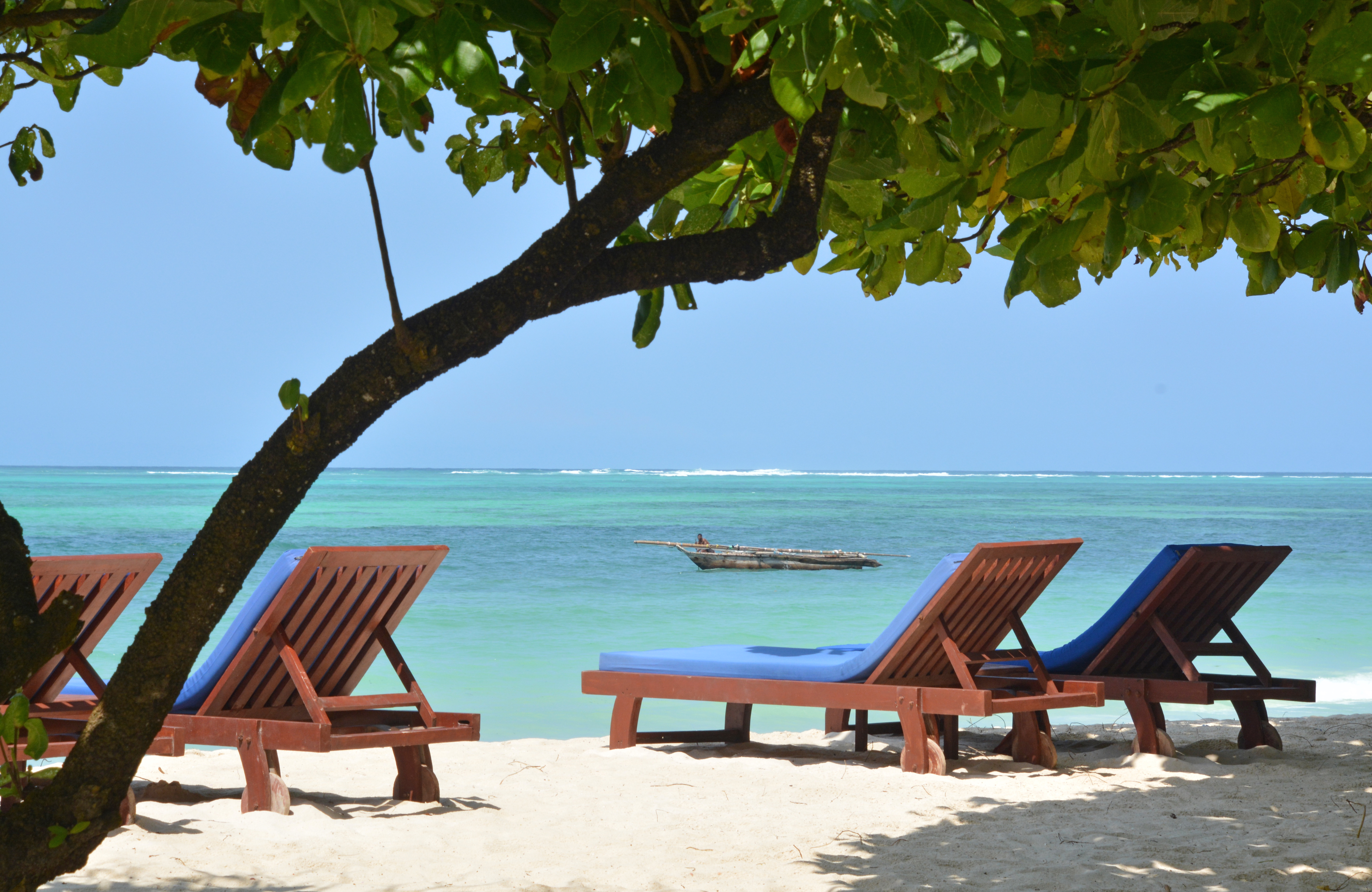 Neptune Pwani Kiwengwa Beach Sunbeds And Canoe